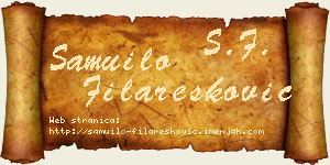 Samuilo Filaresković vizit kartica